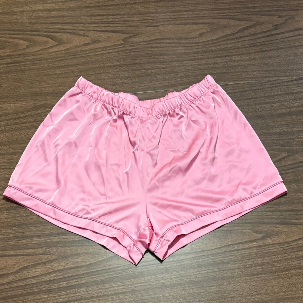 Juicy Culture XL Pink Satin Pajama Shorts Bottoms